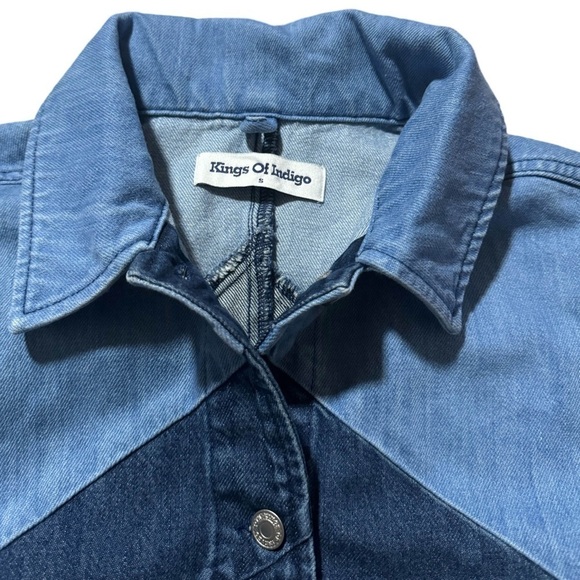 KINGS OF INDIGO • Birgitte Panelling Jacket Vegan Relaxed Fit Made In Turkey - Picture 2 of 6